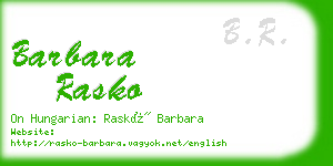 barbara rasko business card